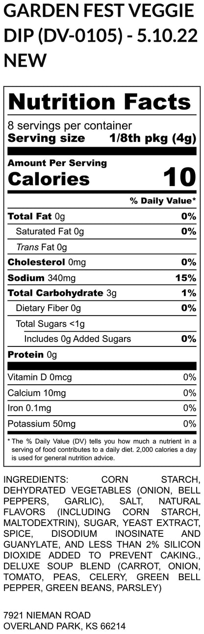 Garden Fest Dip Mix-Multiple Uses in 1 Packet! (2)